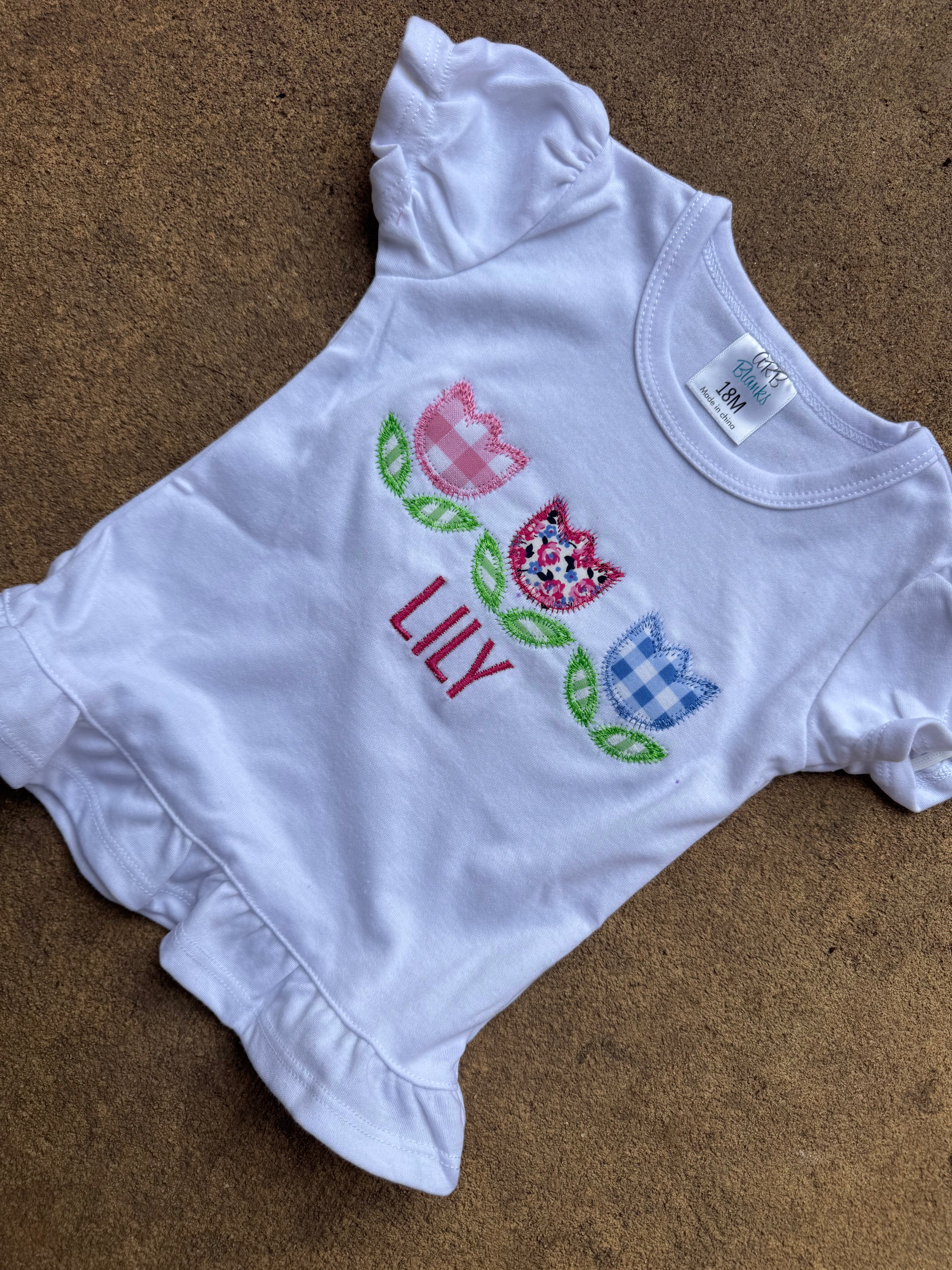 Hello spring time girls shirt!